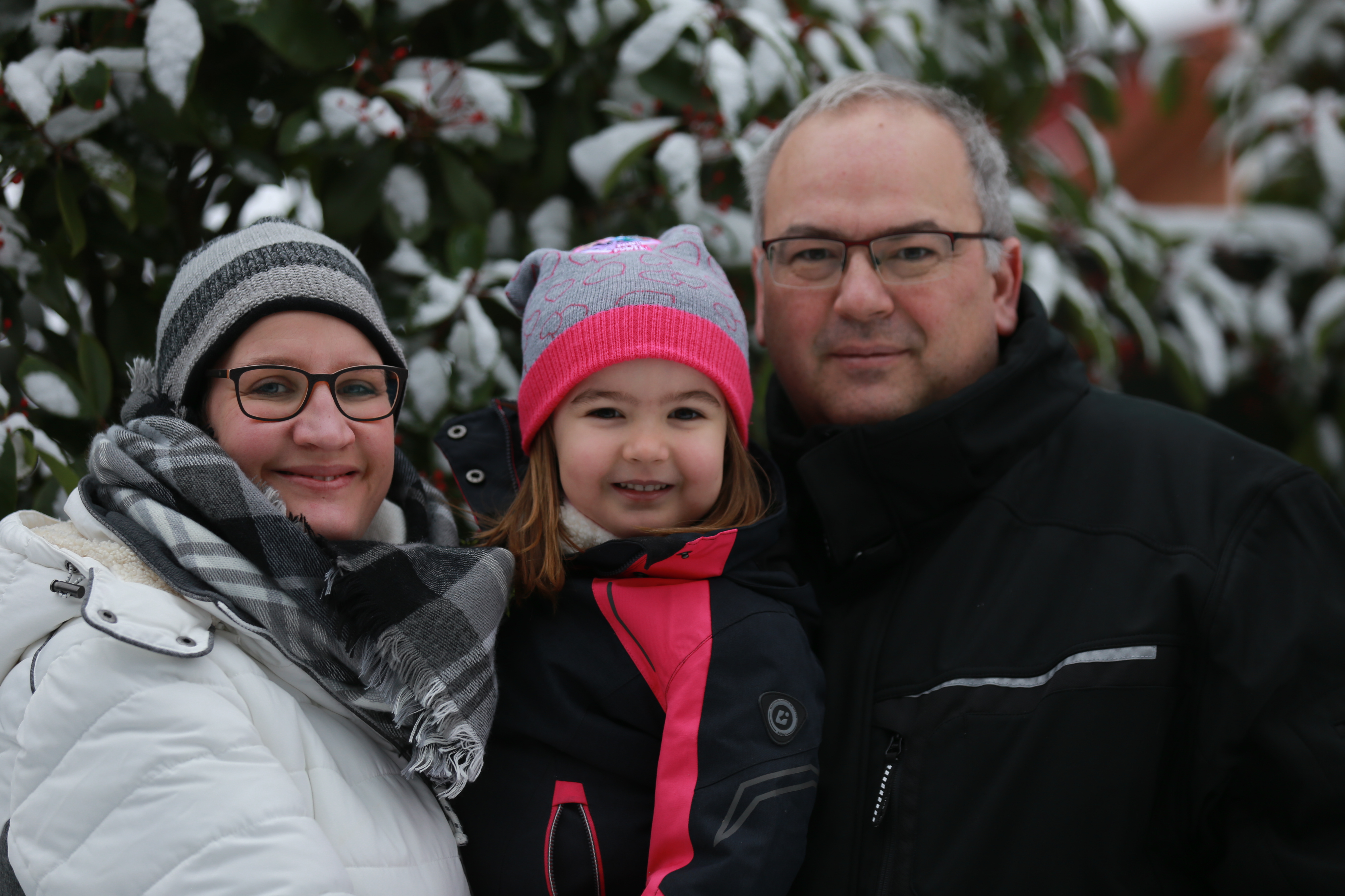 Tina mit ihrem Mann Rüdiger und der gemeinsamen Tochter.