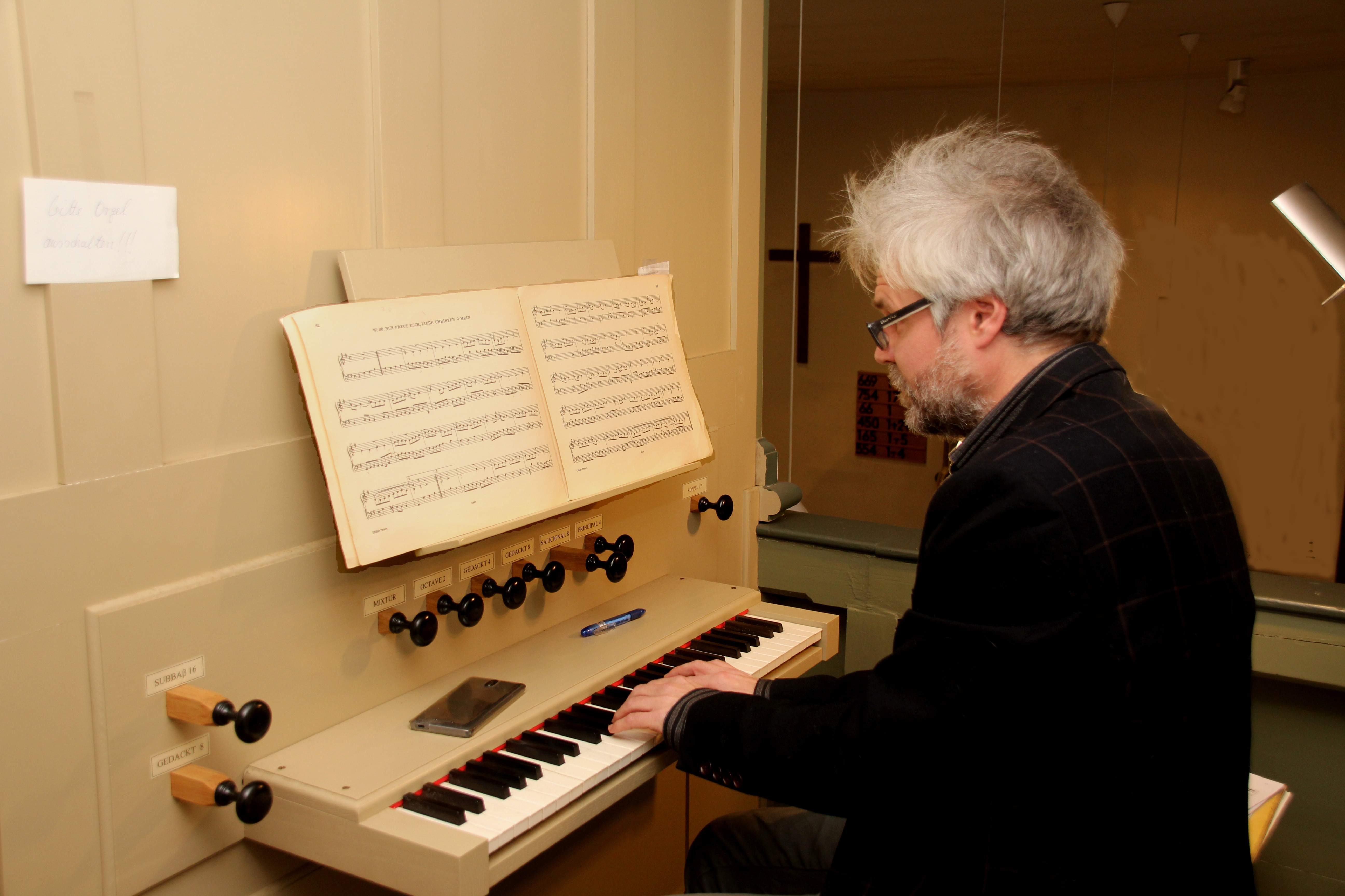 Organist Tobias Naumann Foto: Kries