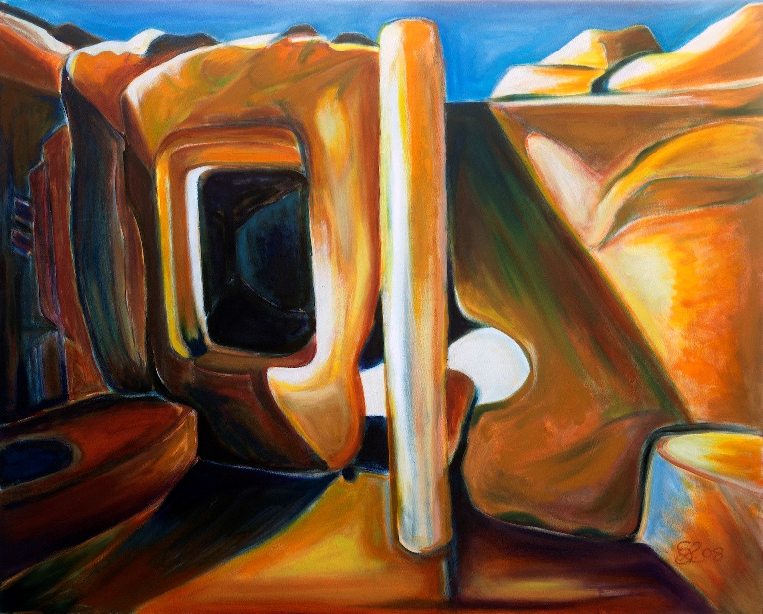 „Tempelruine Malta 1“ heißt ein Werk von Susi Lerg.