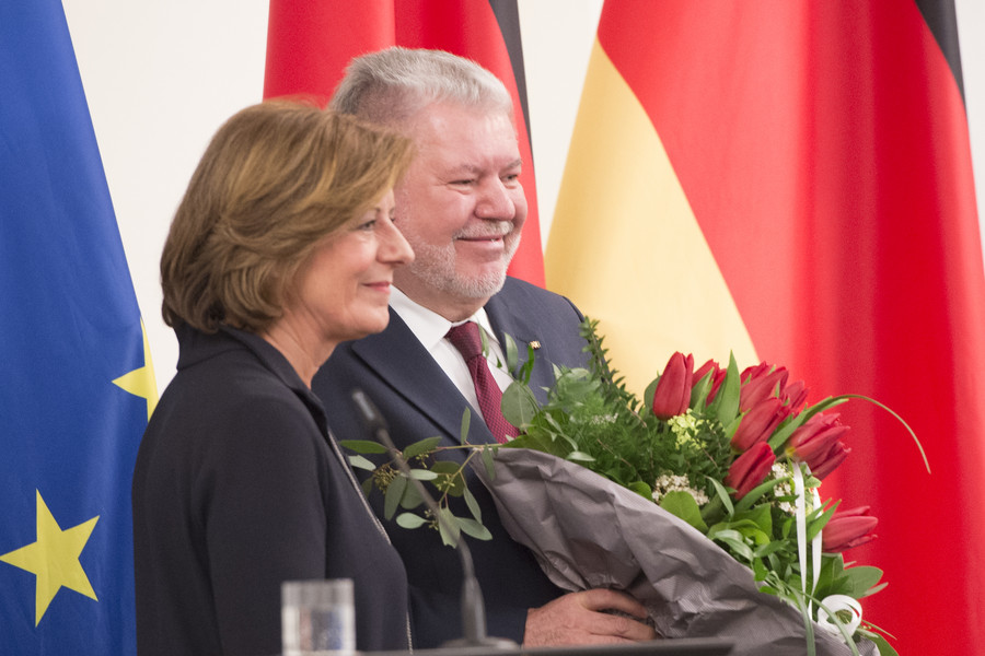 Ministerpräsidentin Malu Dreyer hielt die Festrede zum 70. Geburtstages von Kurt Beck.