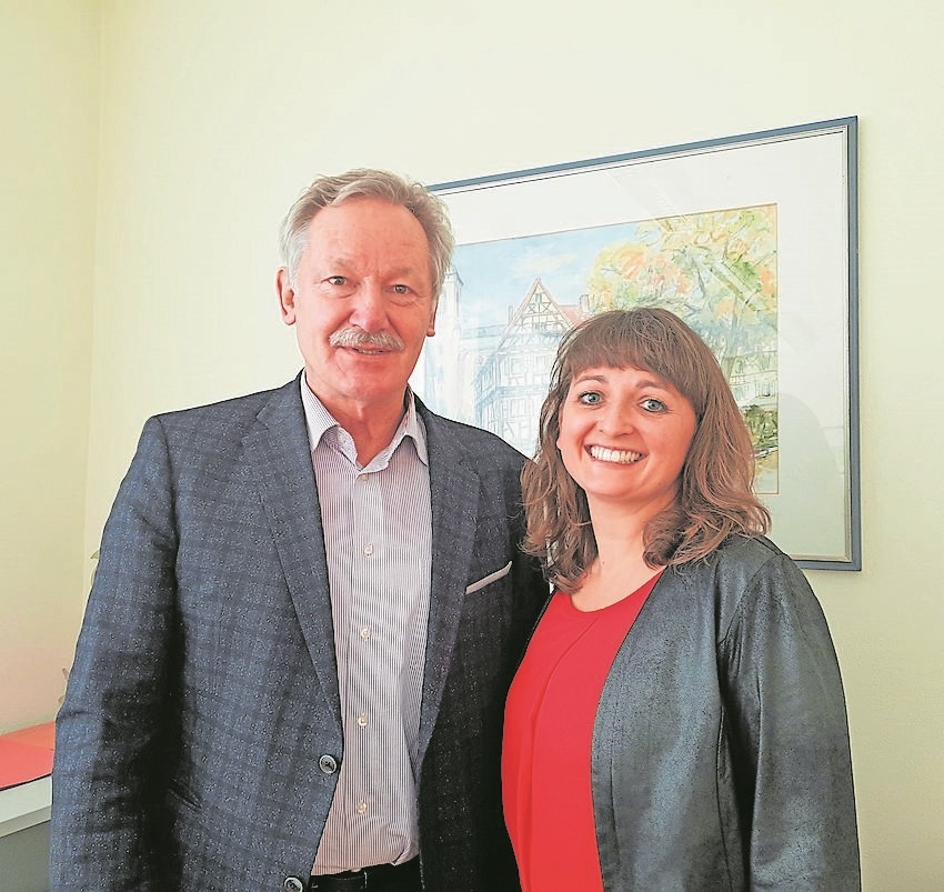 Stadtbürgermeister Günther Tielebörger und Citymanagerin Jennifer Tschirner.