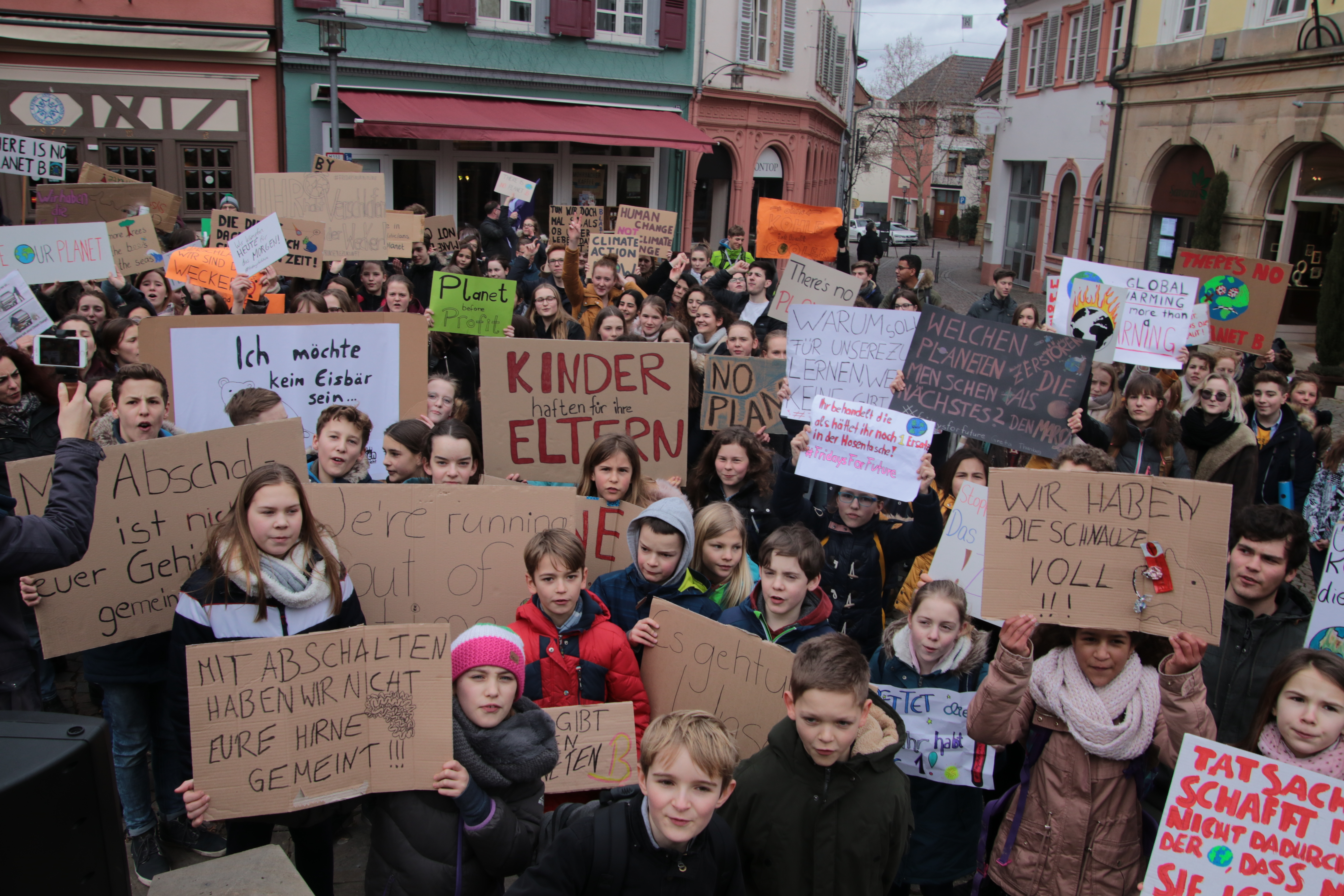 Klare Statements bei der „Fridays For Future“ Demonstration vergangenen Freitag.