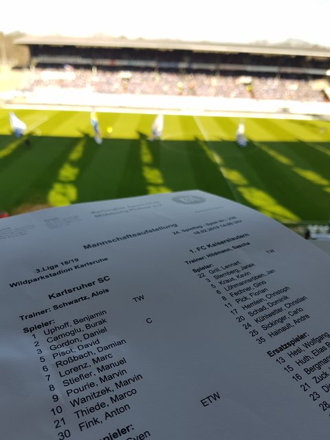 Aufstellung | Foto: jow