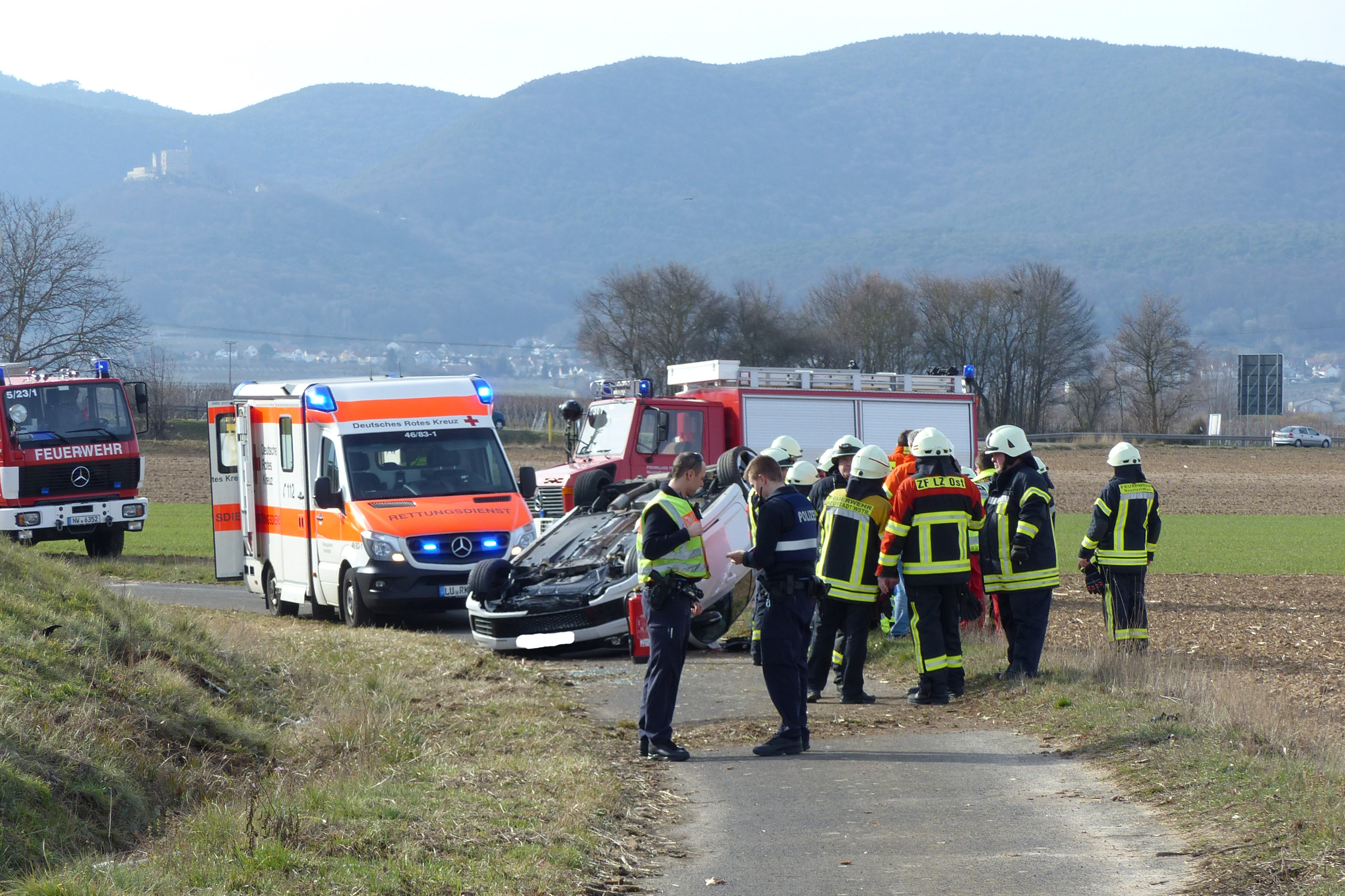 Übersicht über die Einsatzstelle