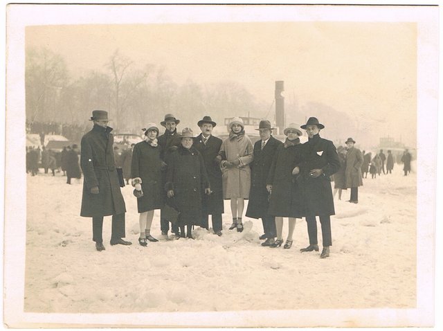 Donnerstag, den 07.02.1929 auf dem Rhein in Ludwigshafen