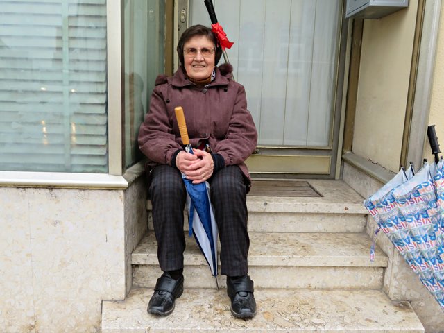 Wir teilten uns das trockene Plätzchen | Foto: Brigitte Melder