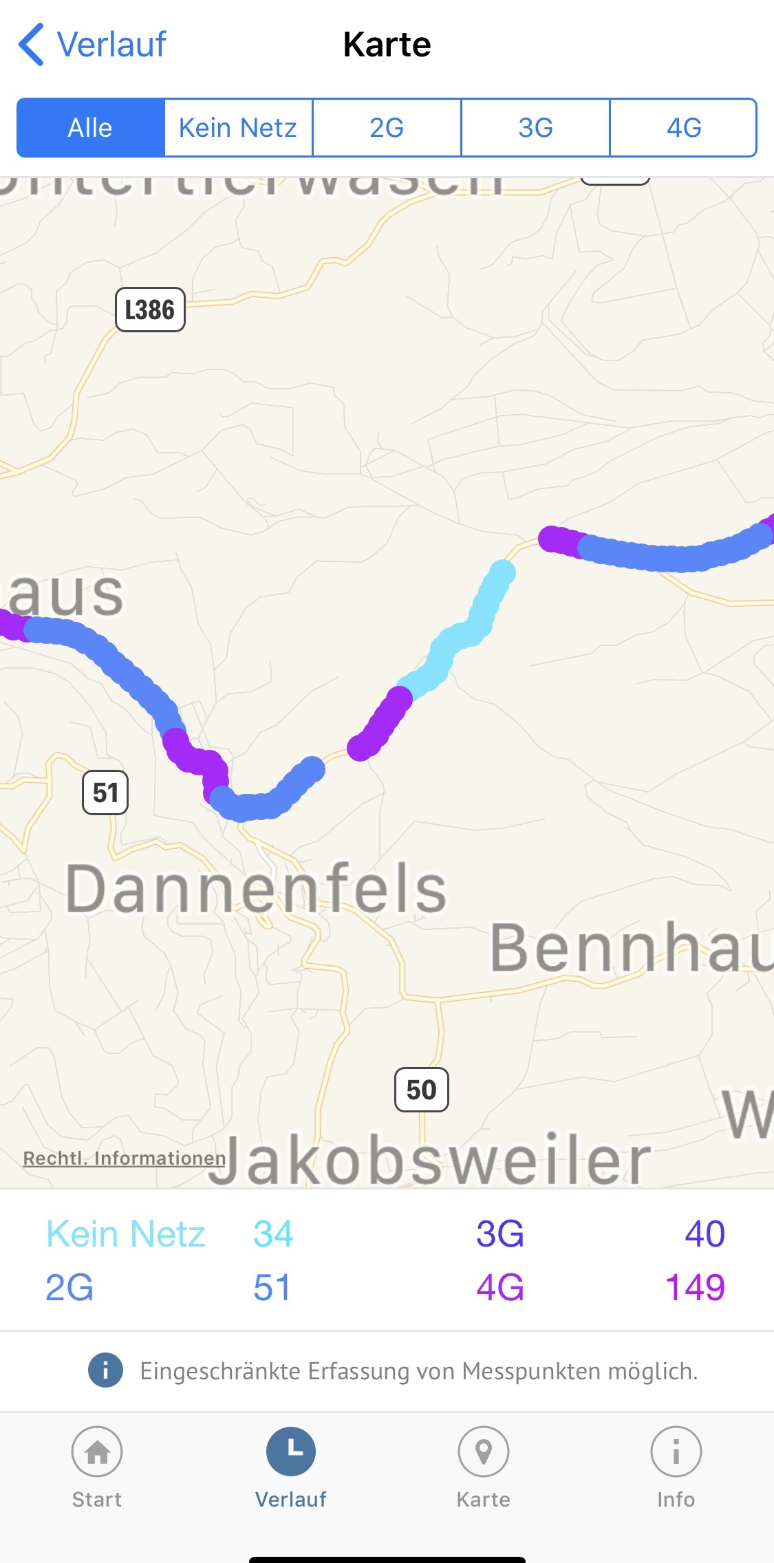 Die Funkloch-App der Bundesnetzagentur