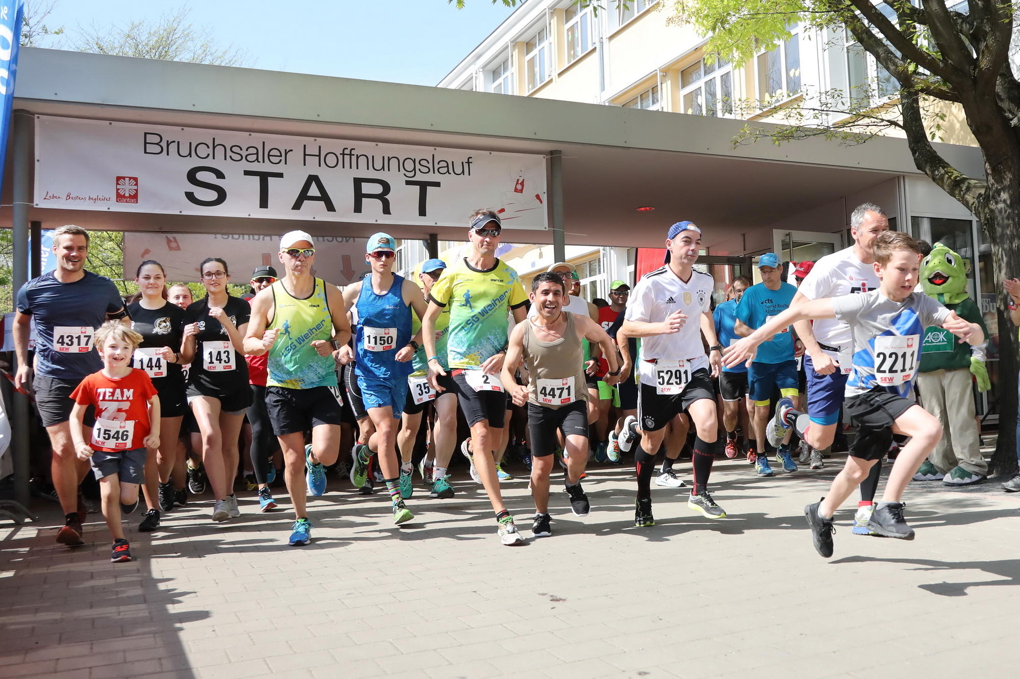 "Laufend helfen" beim Bruchsaler Hoffnungslauf