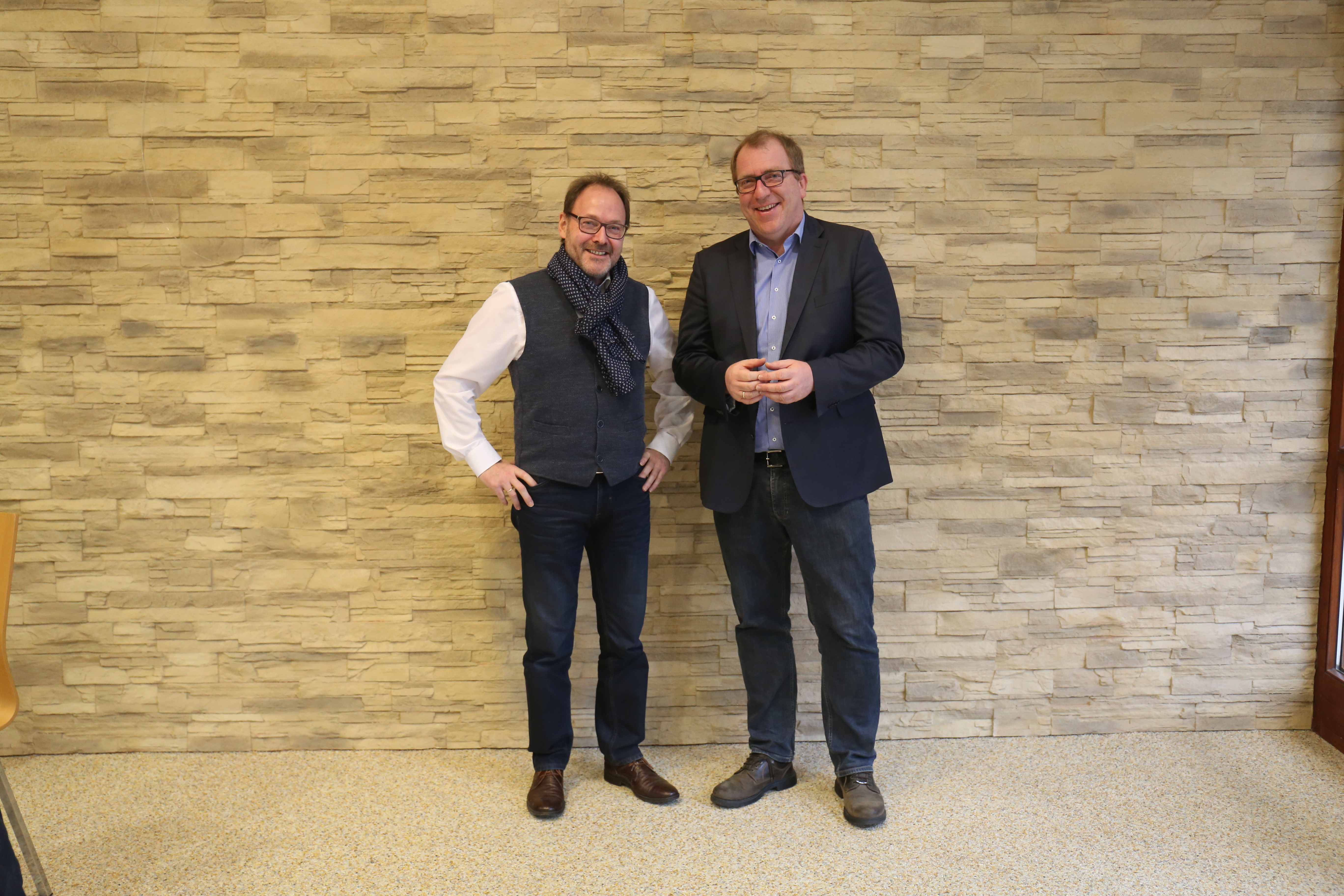 Stefan Thomas und Bürgermeister Torsten Bechtel.
