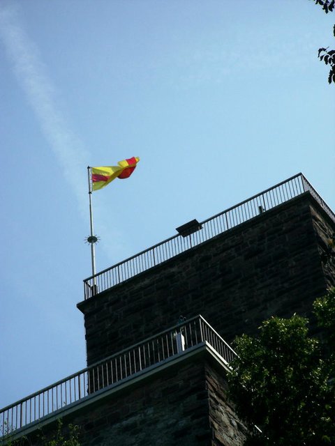Fahne auf dem Turm | Foto: Archiv jow