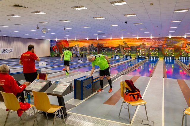Das Starttrio der Ettlinger bei seinem Spiel in der Classic-Arena in Eppelheim