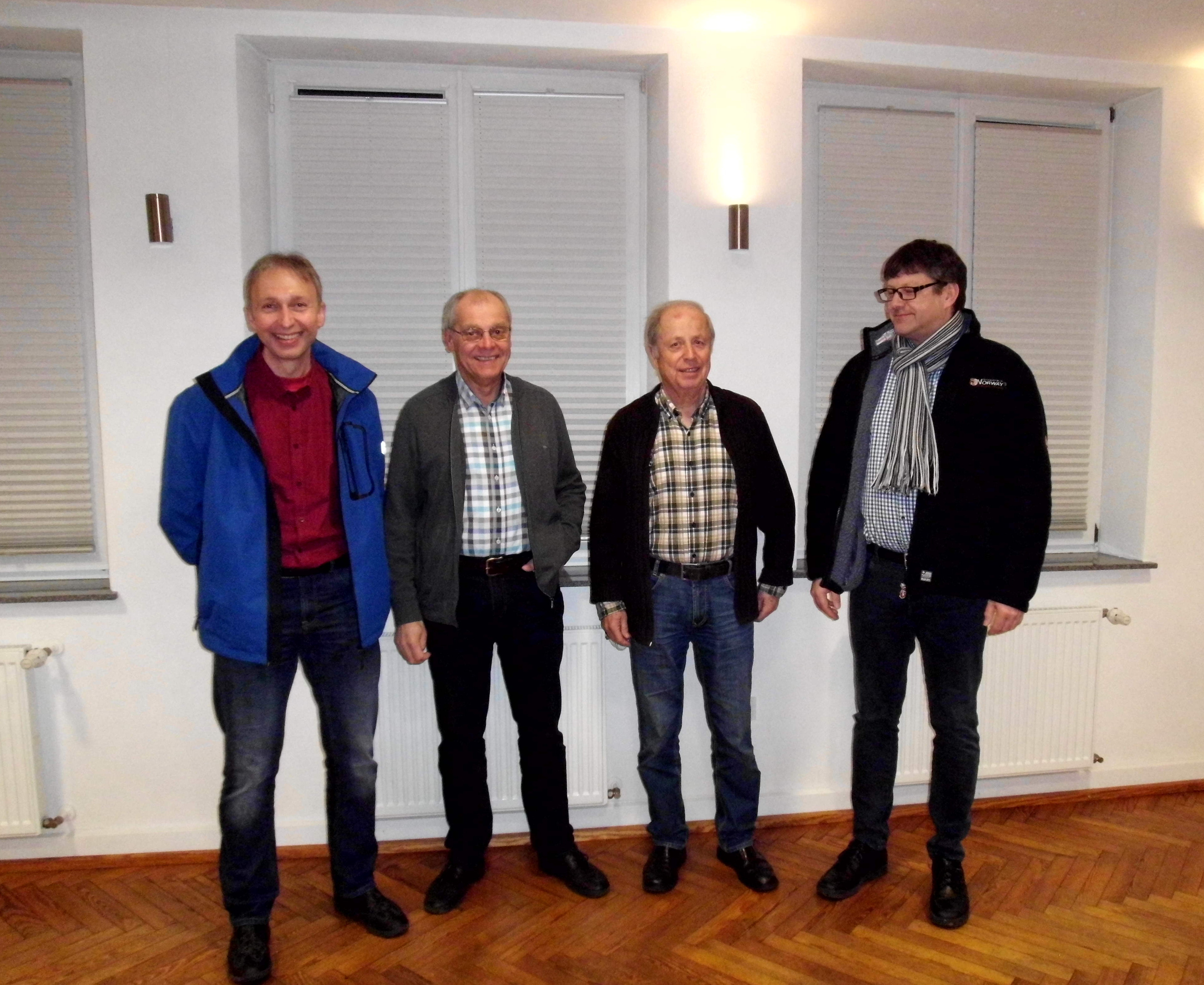 Die Bürgermeister der Lugertalgemeinden. Von links nach rechts: Thomas Funk (Dimbach), Armin Ladenberger (Darstein), Hermann Rippberger (Lug), Herbert Schwarzmüller (Schwanheim)