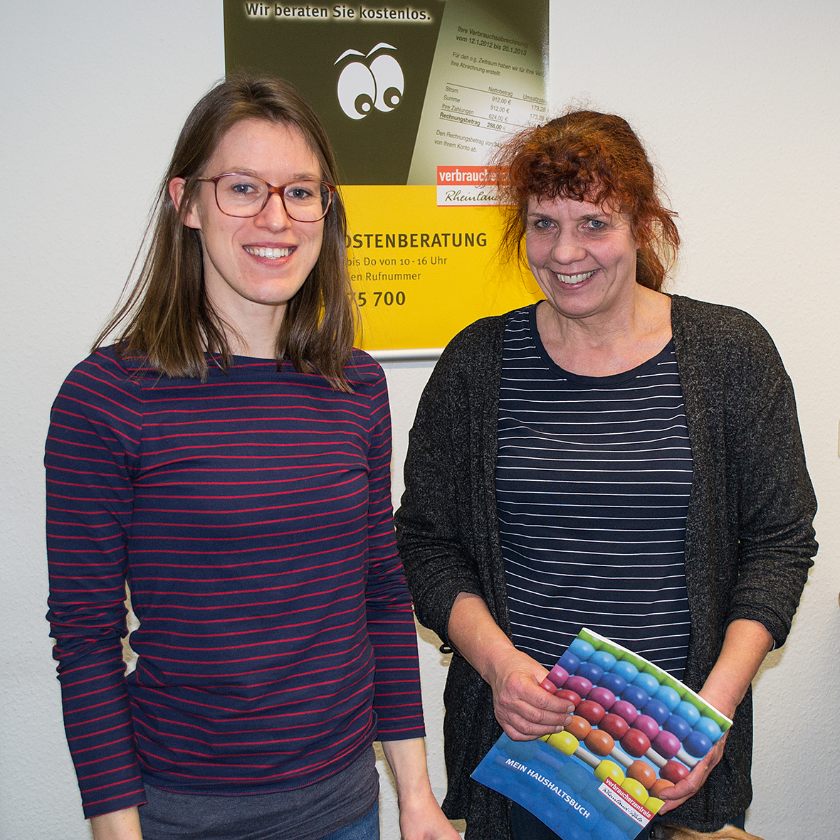 Franziska Wolf (links), Leiterin der Beratungsstelle in der Fackelstraße 22 in Kaiserslautern, und Beraterin Bettina Kusserow