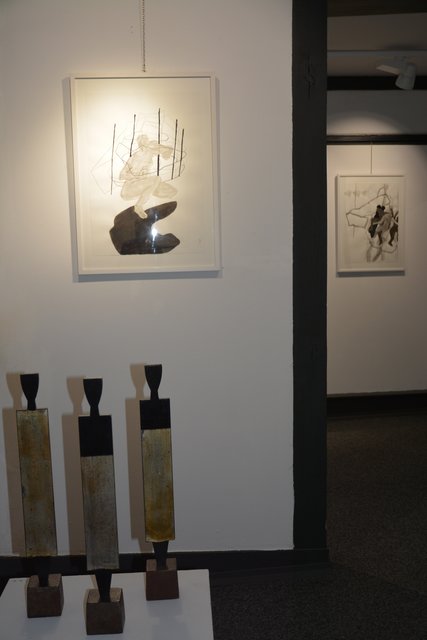 Kunstausstellung Strugalla (Zeichnung) und Turré (Objekte) | Foto: A. Abt