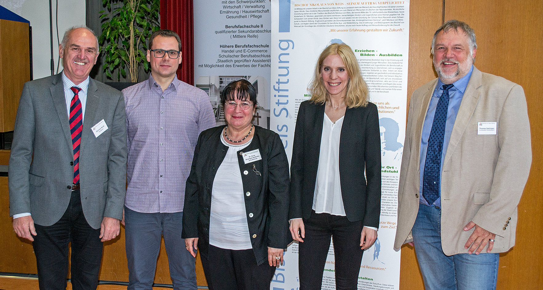 Gereon Kohl, Christian Wetzel, Dr. Erna Strempel-Anthofer, Anette Hirschfeld und Thomas Sartingen (Vorsitzender des Stiftungsverwaltungsrats) (von links) Foto: Frank Schäfer