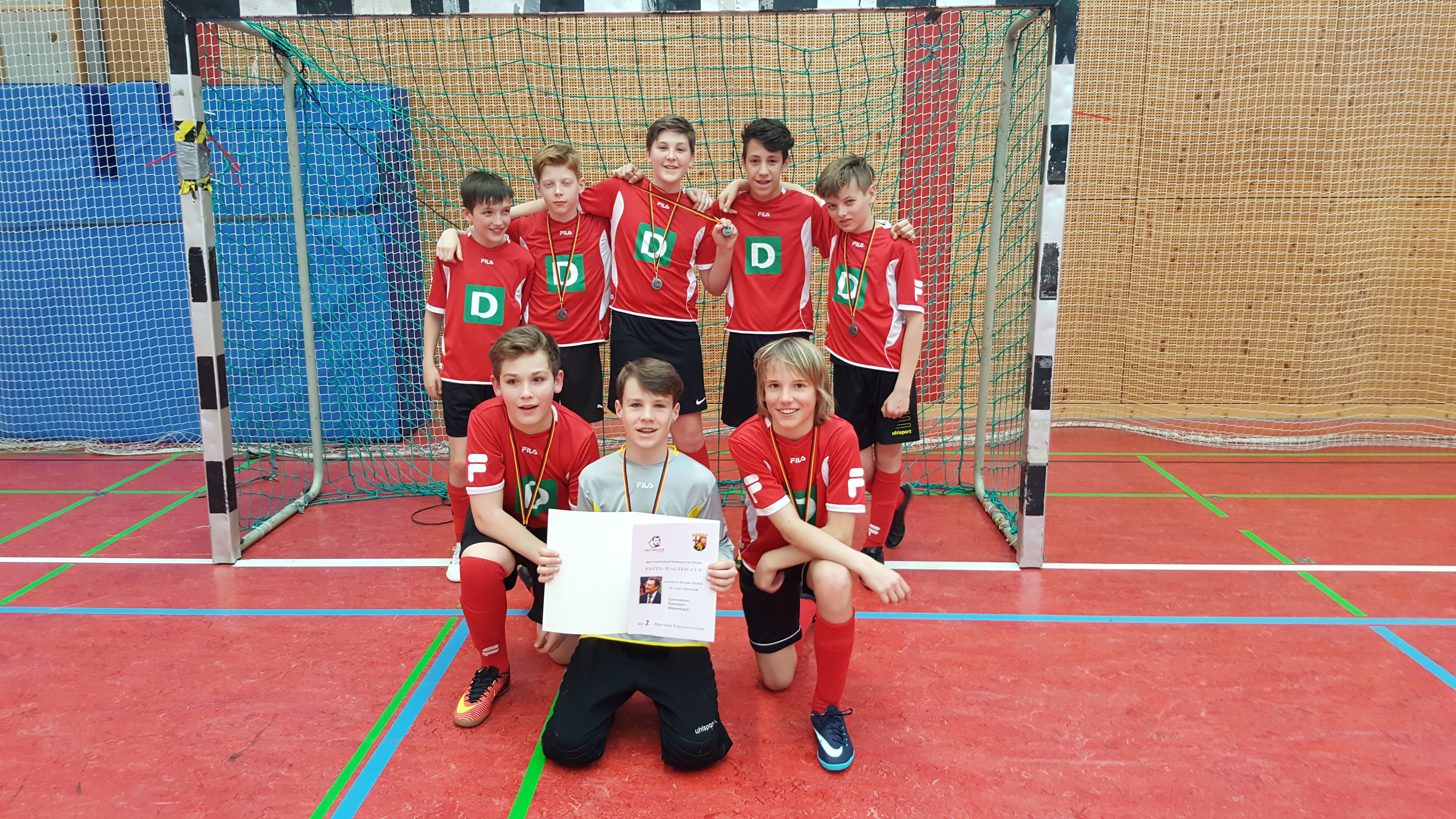 Die erfolgreichen Kicker des Reichswald-Gymnasiums