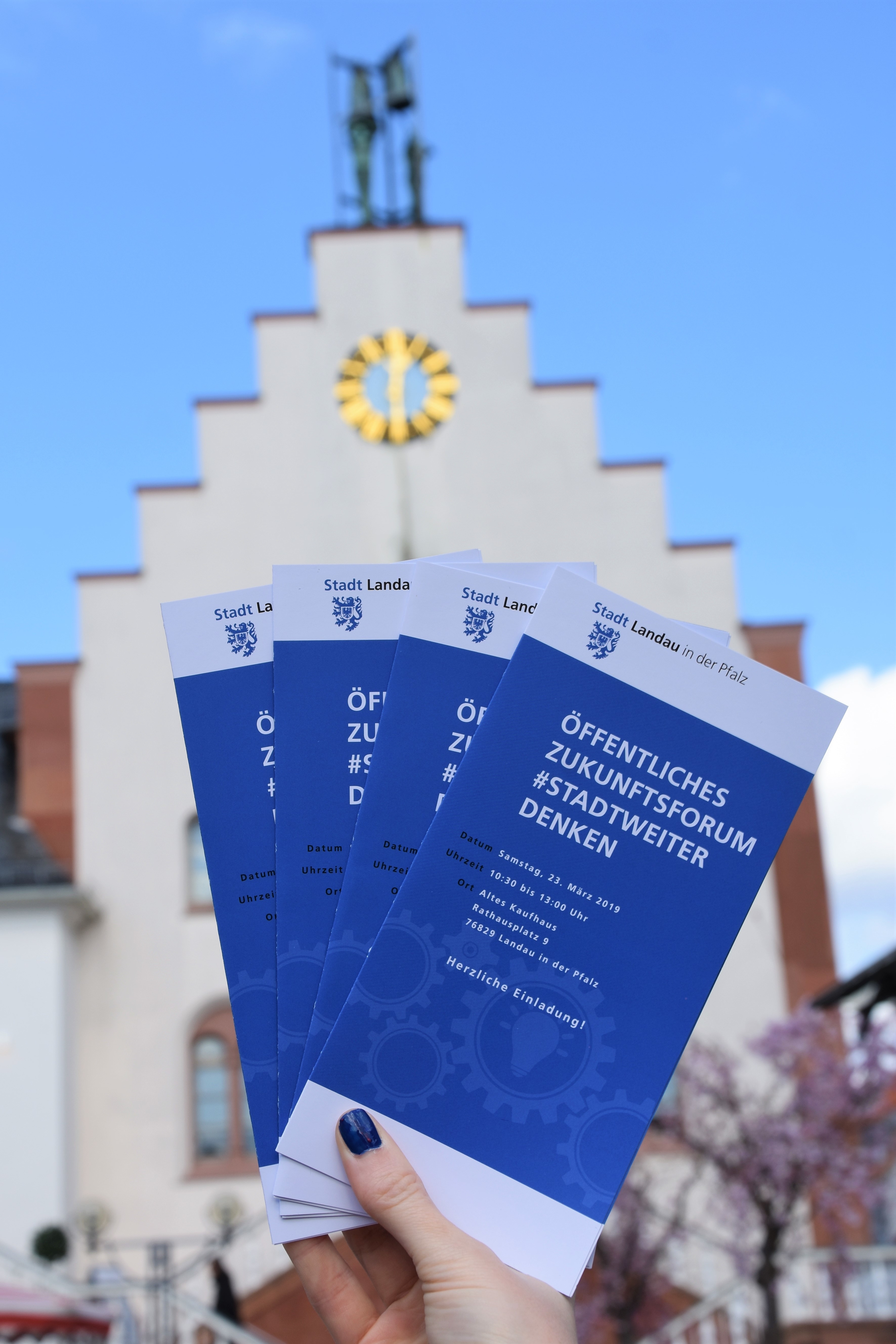 Am kommenden Samstag, 23. März, im Alten Kaufhaus in Landau: Das 1. Zukunftsforum #stadtweiterdenken.