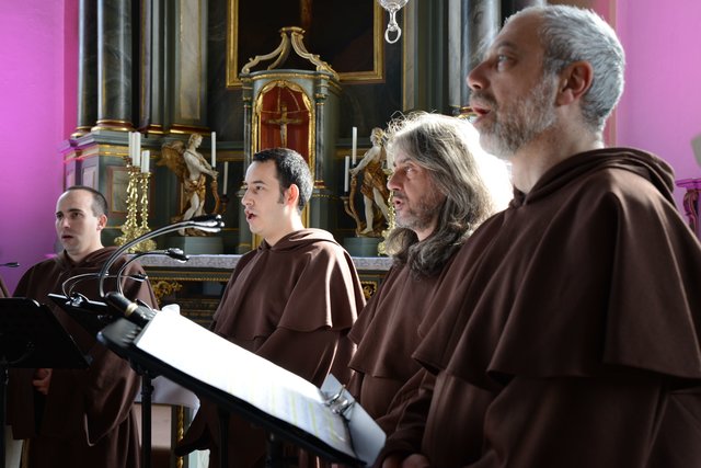 Reduziert auf ihre Stimmen, ohne instrumentale Begleitung überzeugen „The Gregorian Voices“mit fundierter Gesangsausbildung, Konzentration und Disziplin. | Foto: ps
