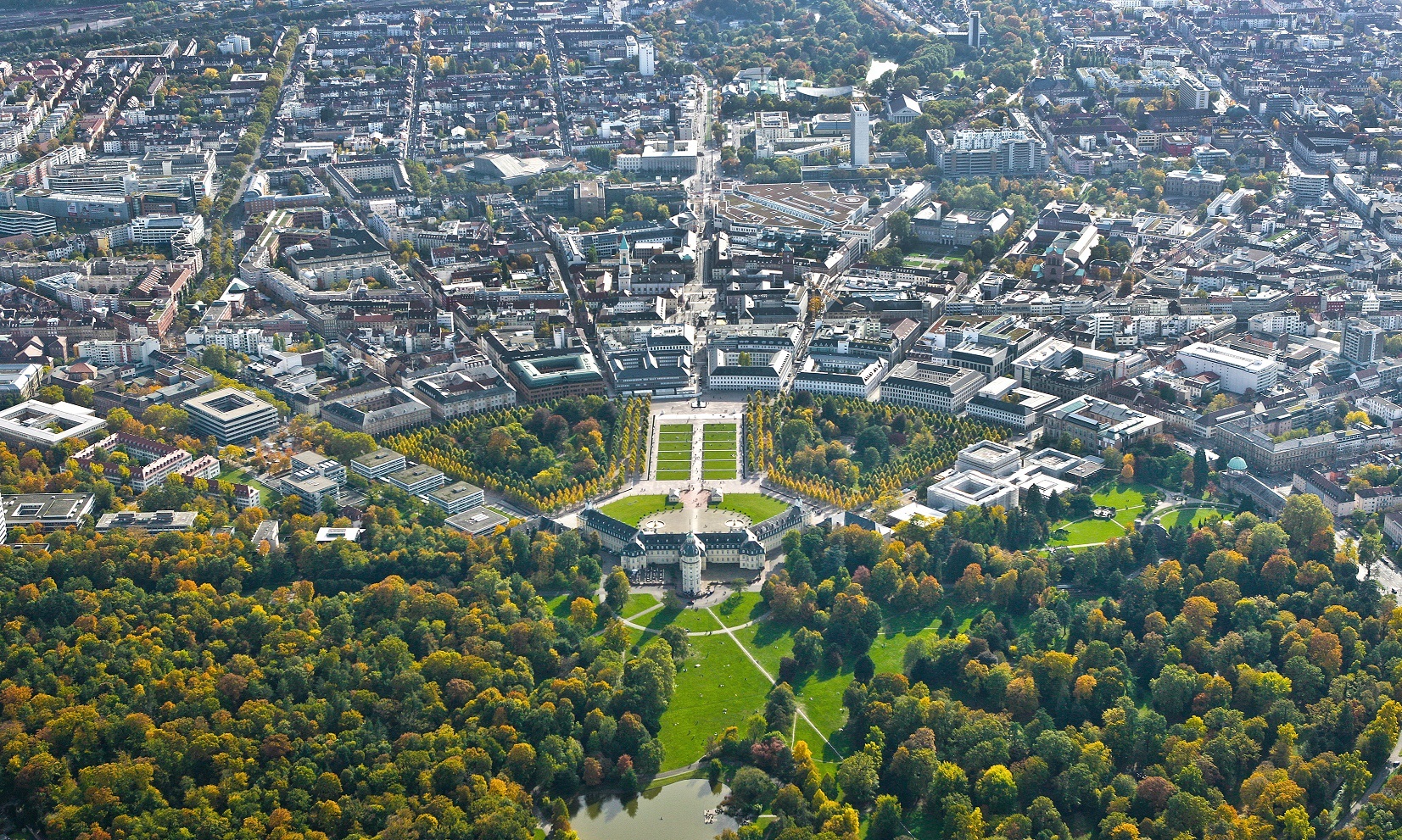 Blick auf Karlsruhe
