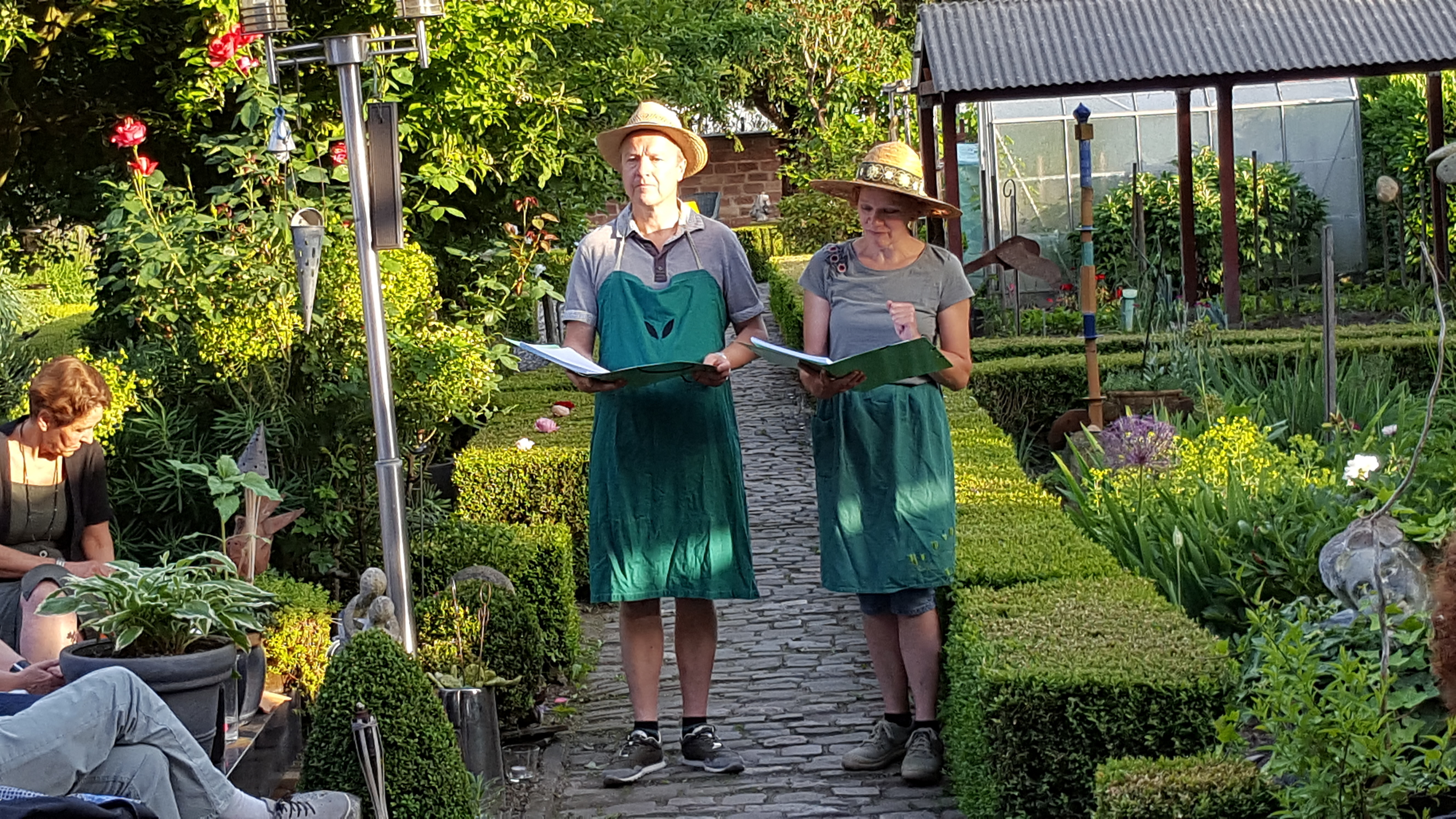 Kerstin Bachtler und Bodo Redner bei einer Lesung in Lingenfeld 2018