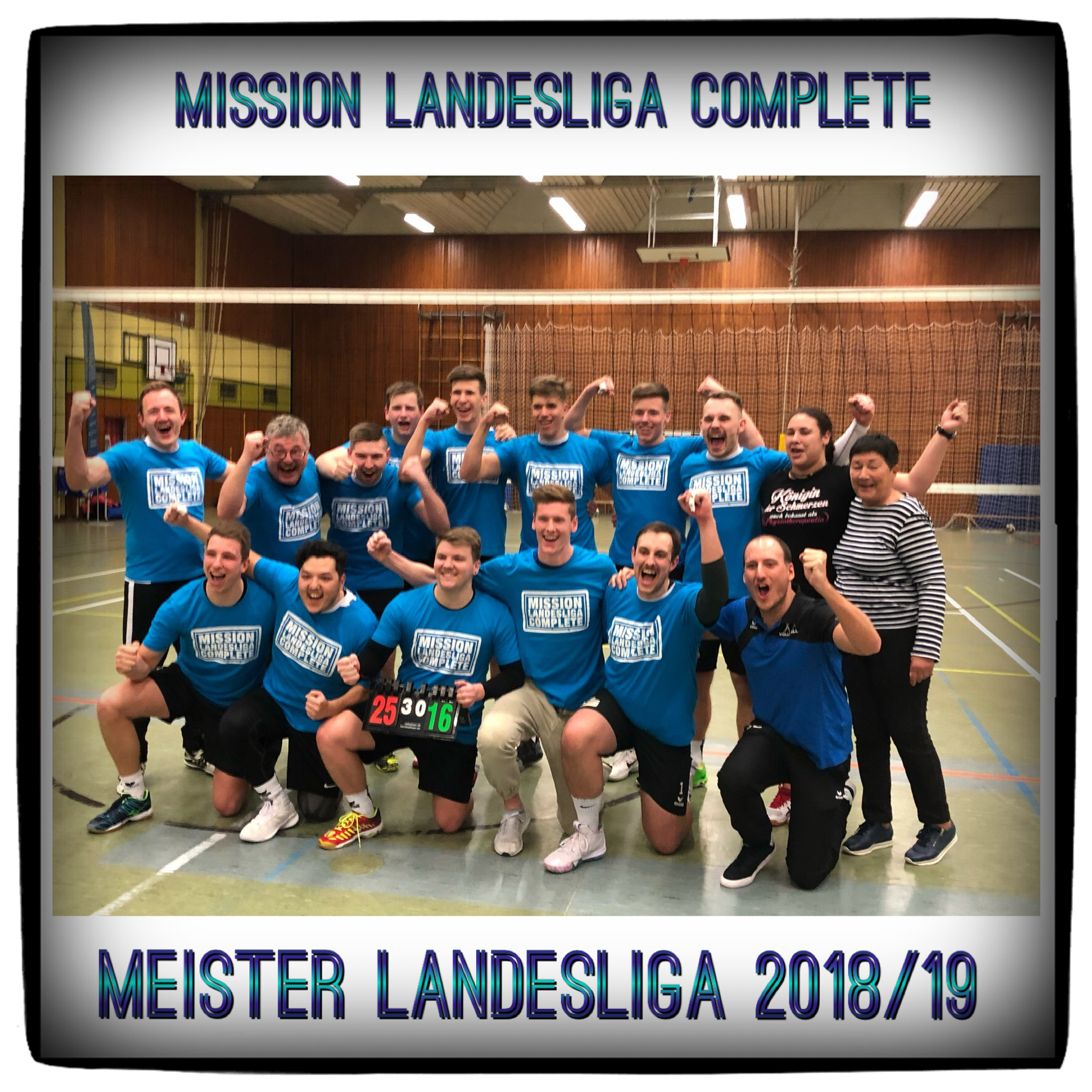 Der Jubel von Team, Trainer und Vereinsverantwortlichen kannte nach der Meisterschaft fast keine Grenzen (Foto: Alexander Zinser)