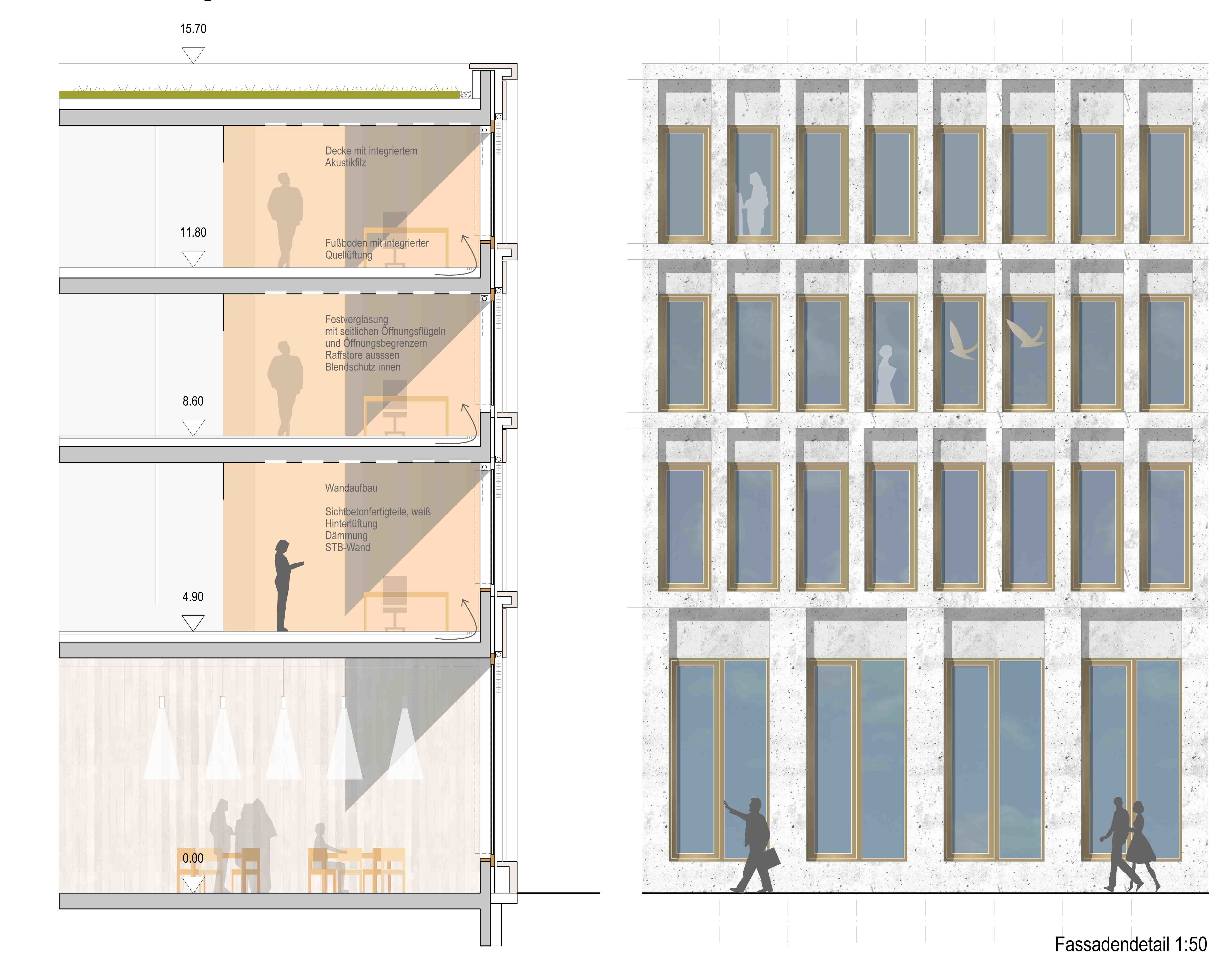So soll die Fassade für das neue Kreishaus in Germersheim am Paradeplatz/Luitpoldplatz aussehen.