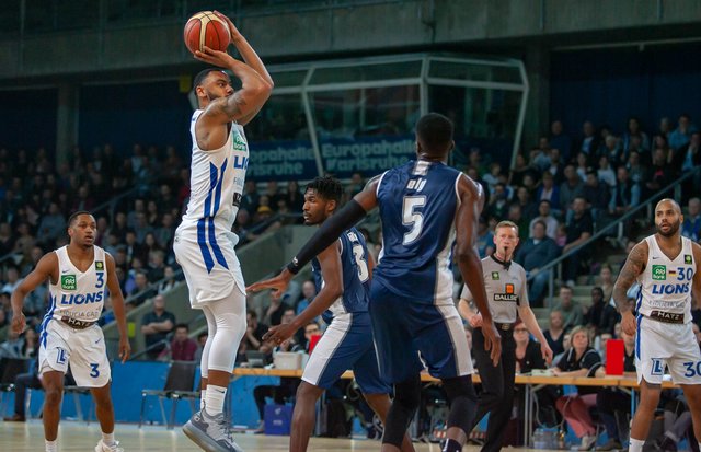 Davonte Lacy war mit 24 Punkten gegen Heidelberg erneut bester Werfer der Karlsruher. 