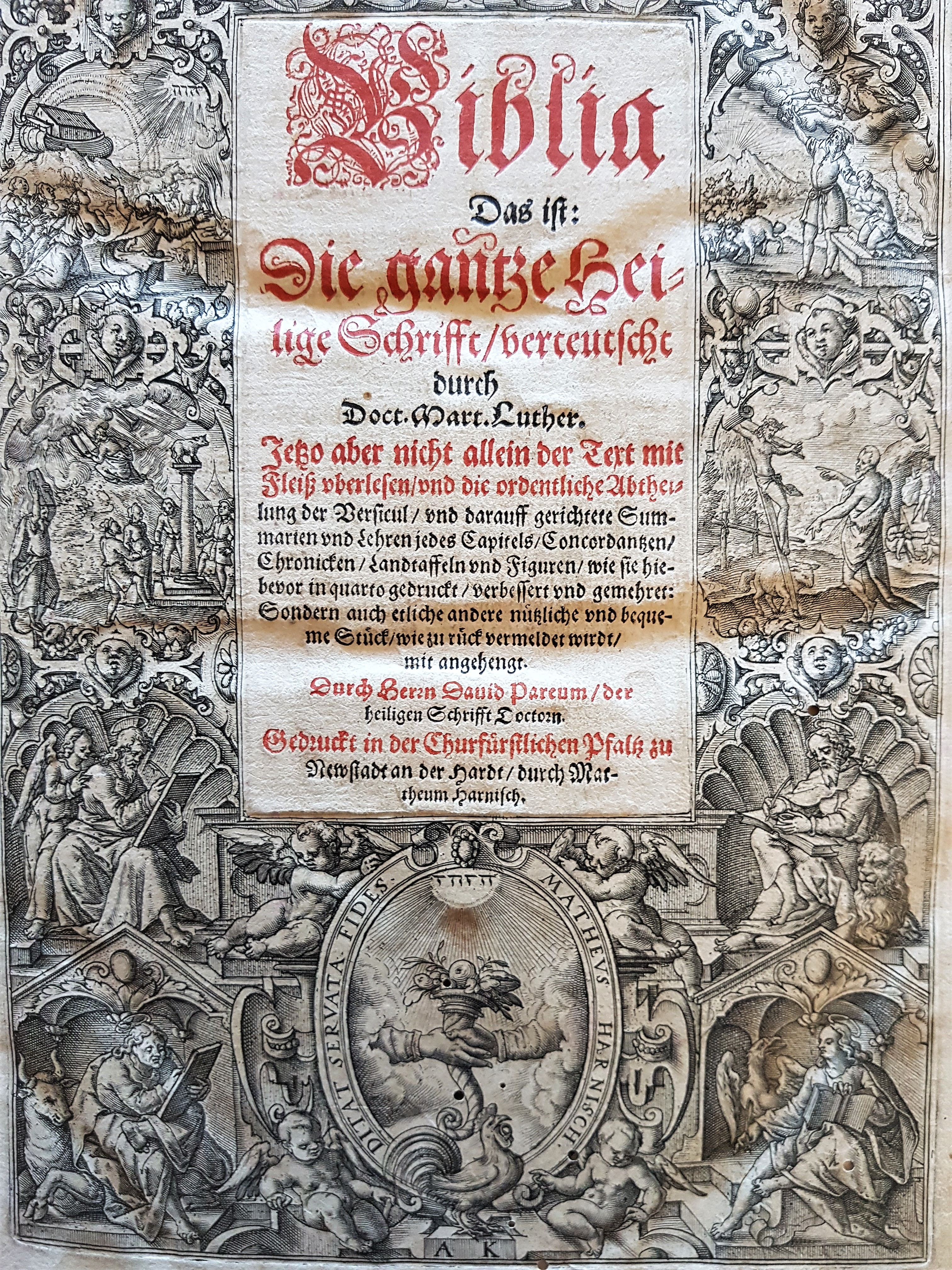 Die Neustadter Bibel von 1594.
