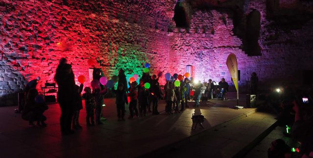 Der Umwelt-Kindergarten Neuleiningen hatte passend zum Thema eine Lichtchoreografie einstudiert. | Foto: Link