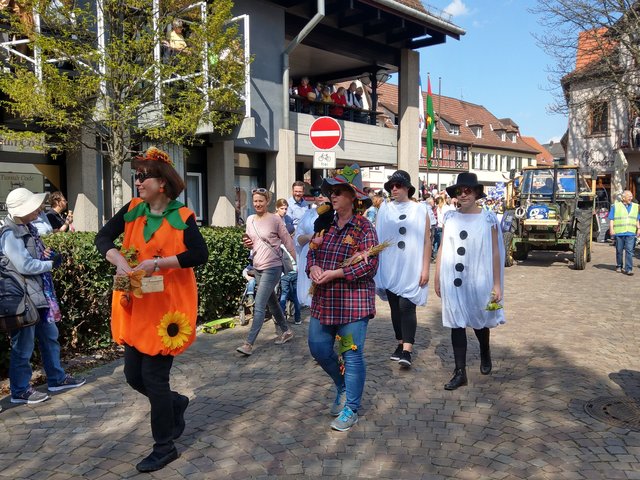 Bunte Kürbisse,  Schneemänner,  Schmetterlinge und Raupen waren zu sehen.  | Foto: bas