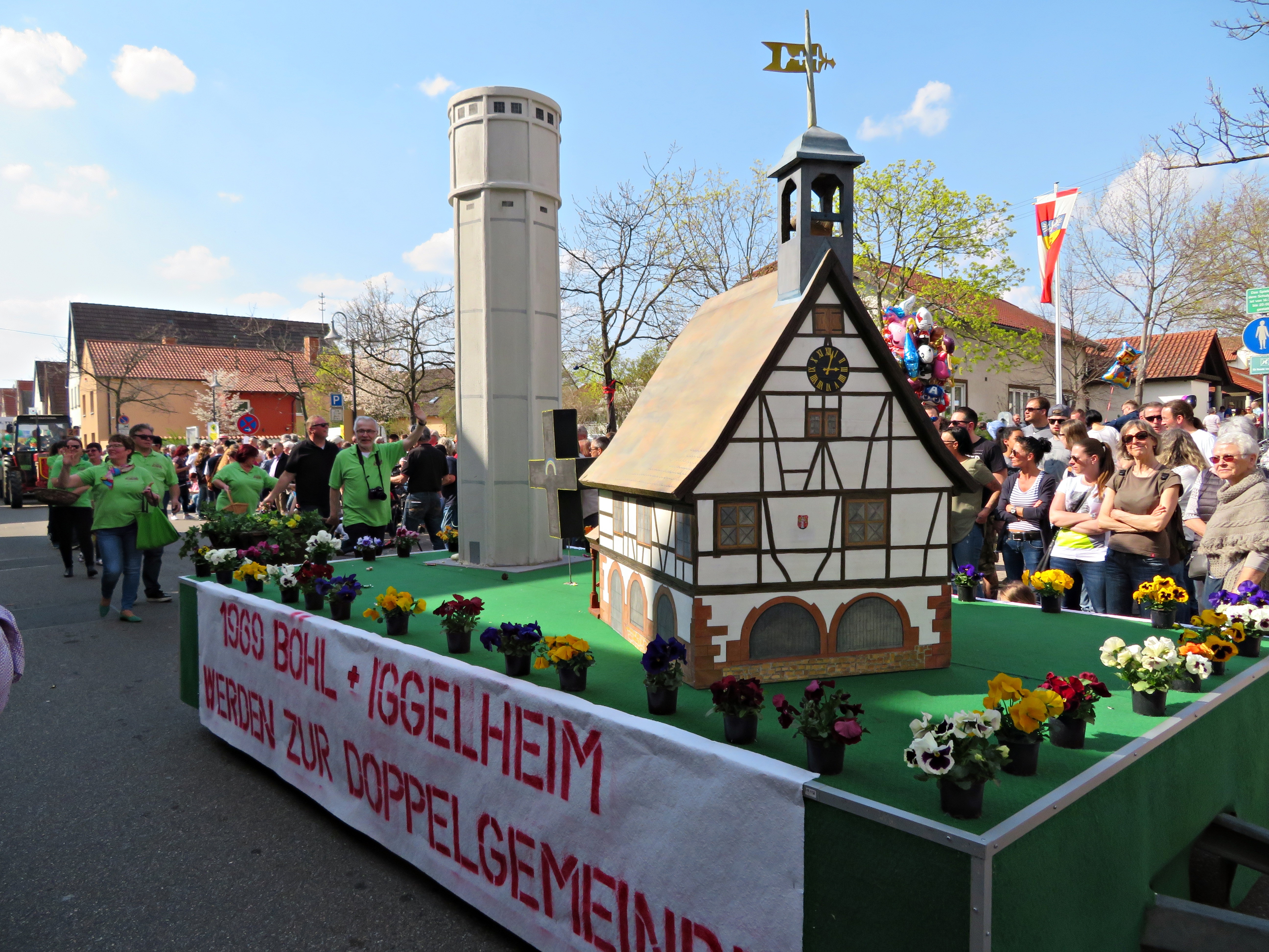 Umzugswagen 50 Jahre Doppelgemeinde Böhl-Iggelheim