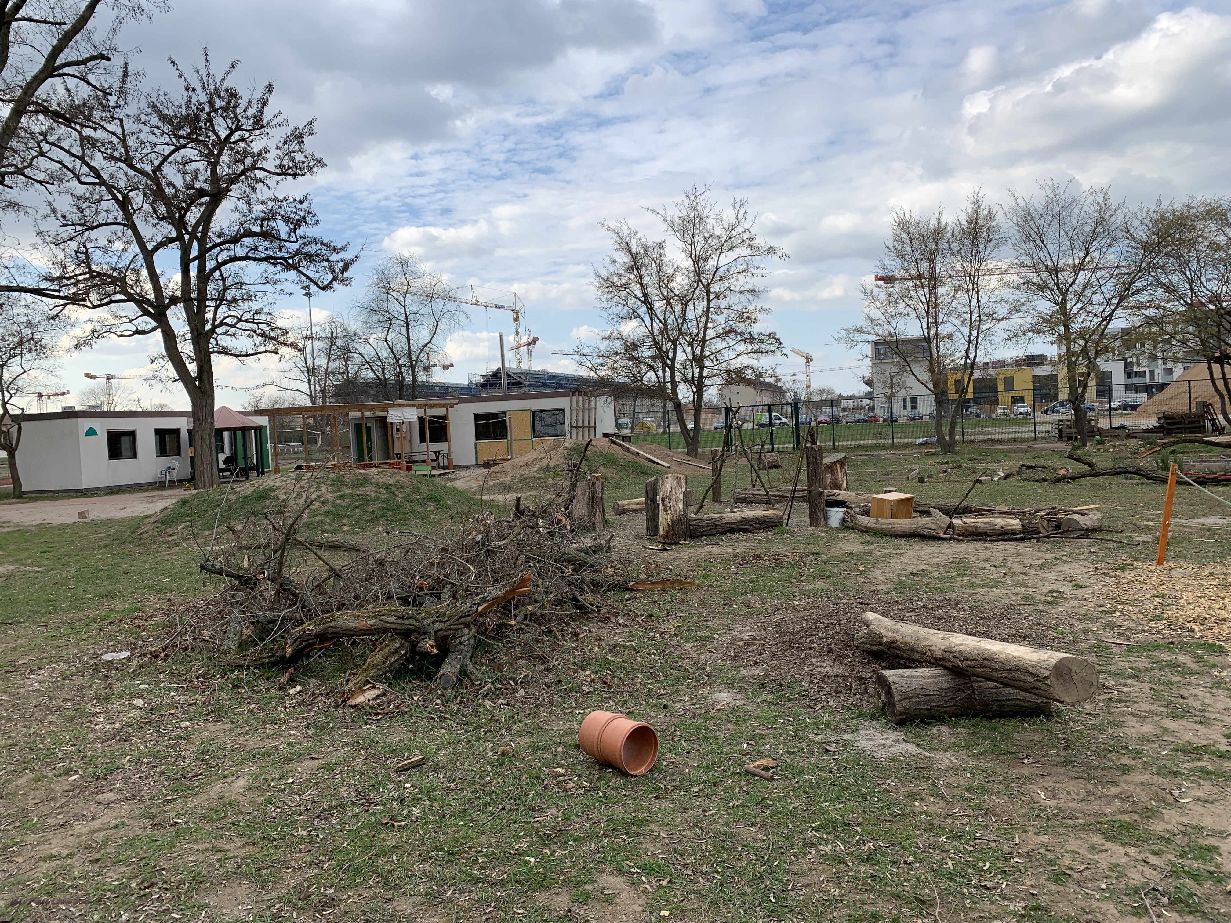 Der Wald- und Naturkindergarten Little Franklin im Benjamin-Franklin-Village. foto: seezer