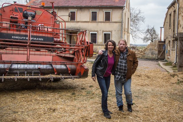 Ulrike Folkerts und Ben Becker am Set. | Foto: Roland Kohls