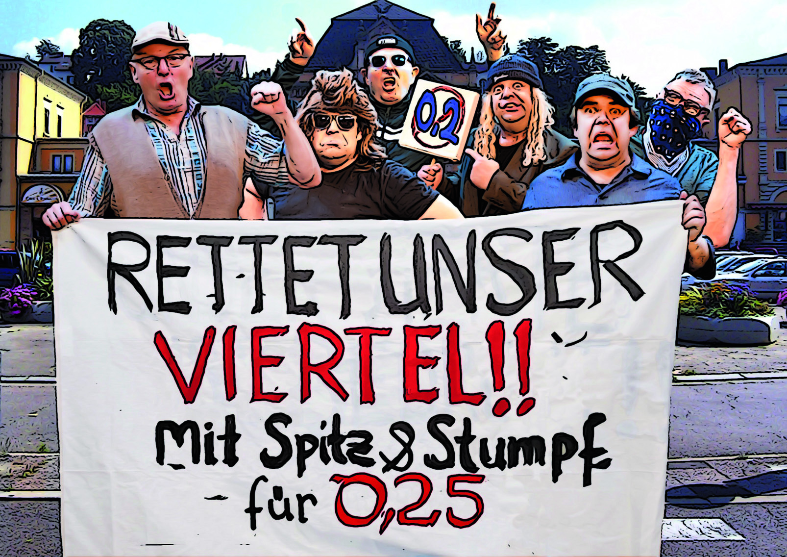 Extra für die Aktion entworfen: Das Bild, das auf den Mitmachpostkarten gedruckt ist.