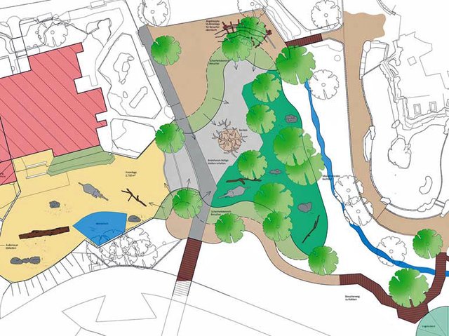 Graphik Konzept  Außenanlagen | Foto: Stadt Karlsruhe Stand 2017