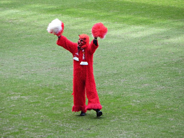 Das Maskottchen "Der rote Teufel" vom Betzeberg | Foto: Brigitte Melder