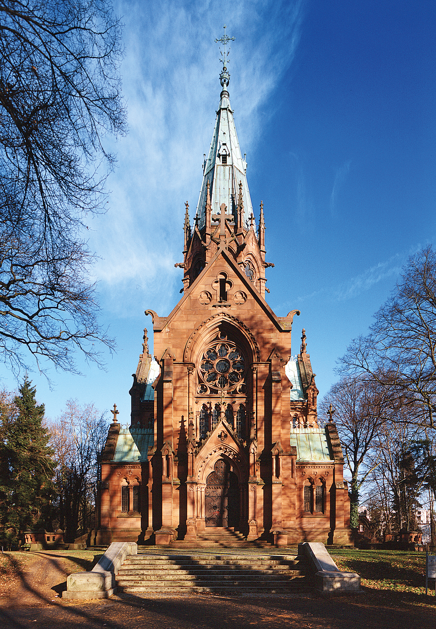 Grabkapelle in Karlsruhe, Außenansicht