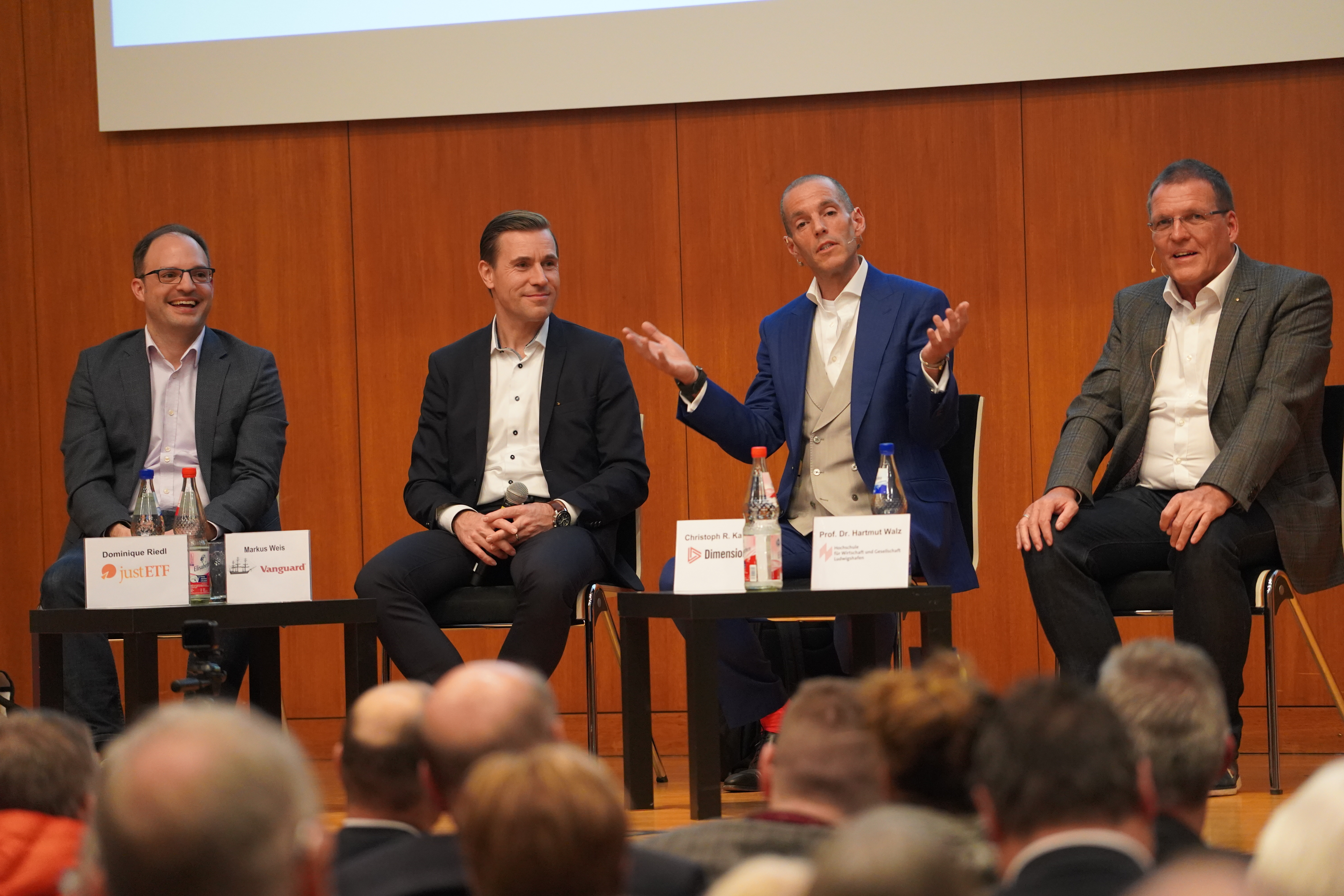 (v.l.): Dominique Riedl, Markus Weis, Christoph R. Kanzler und Hartmut Walz.