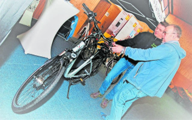 Stets sattelfest - der Haßlocher "Fahrradladen". | Foto: Pacher