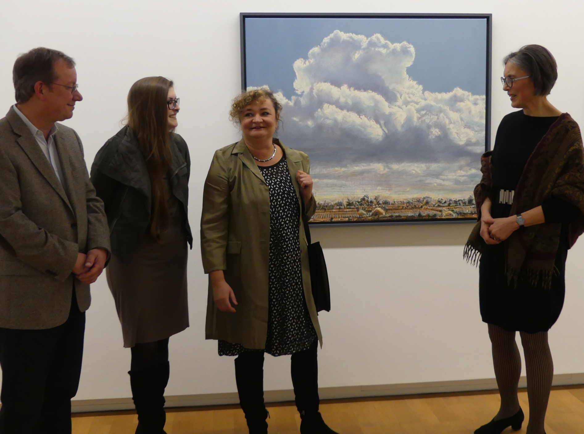 Kurator Dr. Heinz Höfchen, Nachwuchspreisträgerin Maria Trezinski, Pfalzpreisträgerin Heike Negenborn und Museumsdirektorin Dr. Britta E. Buhlmann (von links) Foto: PS