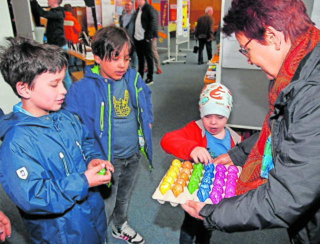 Der Osterhase warf seine Schatten voraus. | Foto: Pacher