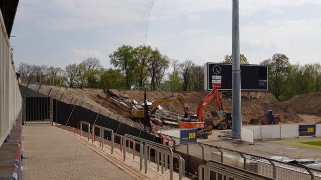 Blick aus dem Gästeblock in den ehemaligen Gästeblock | Foto: jow