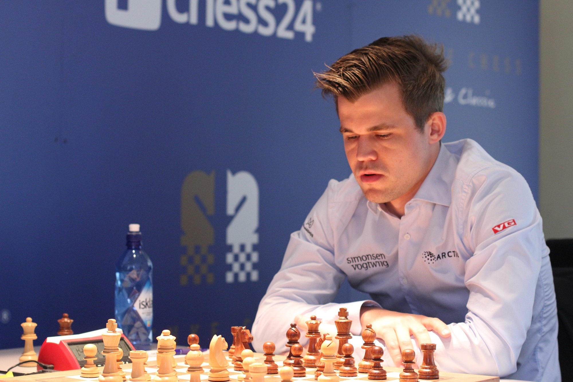 Magnus Carlsen am Brett