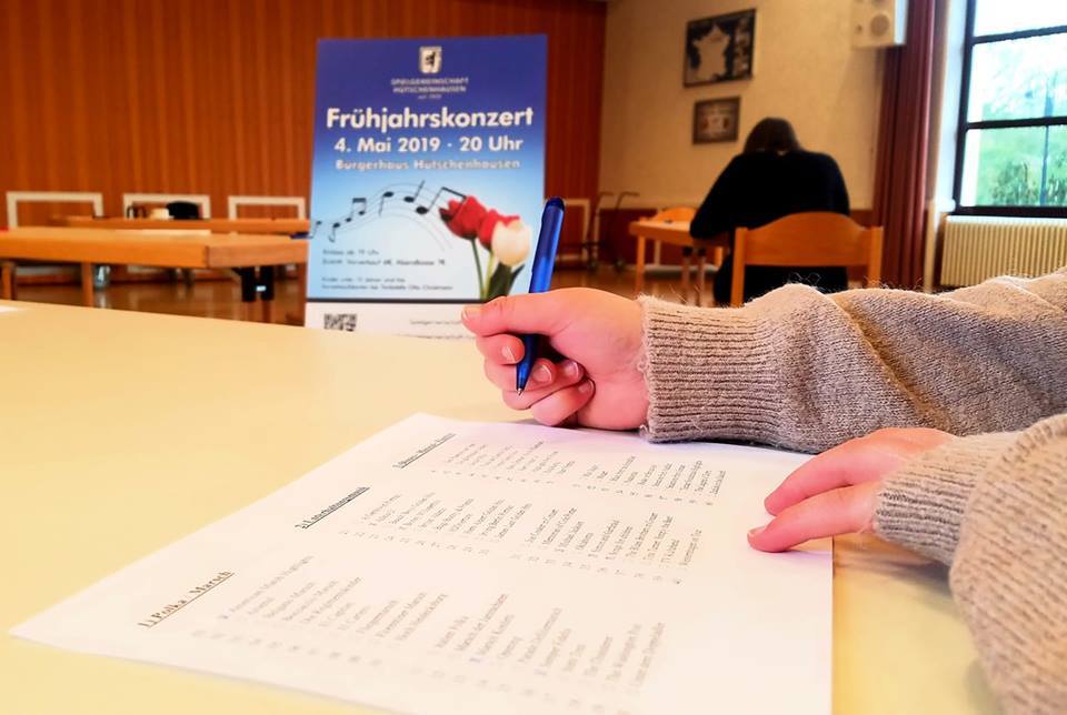Wahl des Konzertprogramms für das Jubiläumskonzert