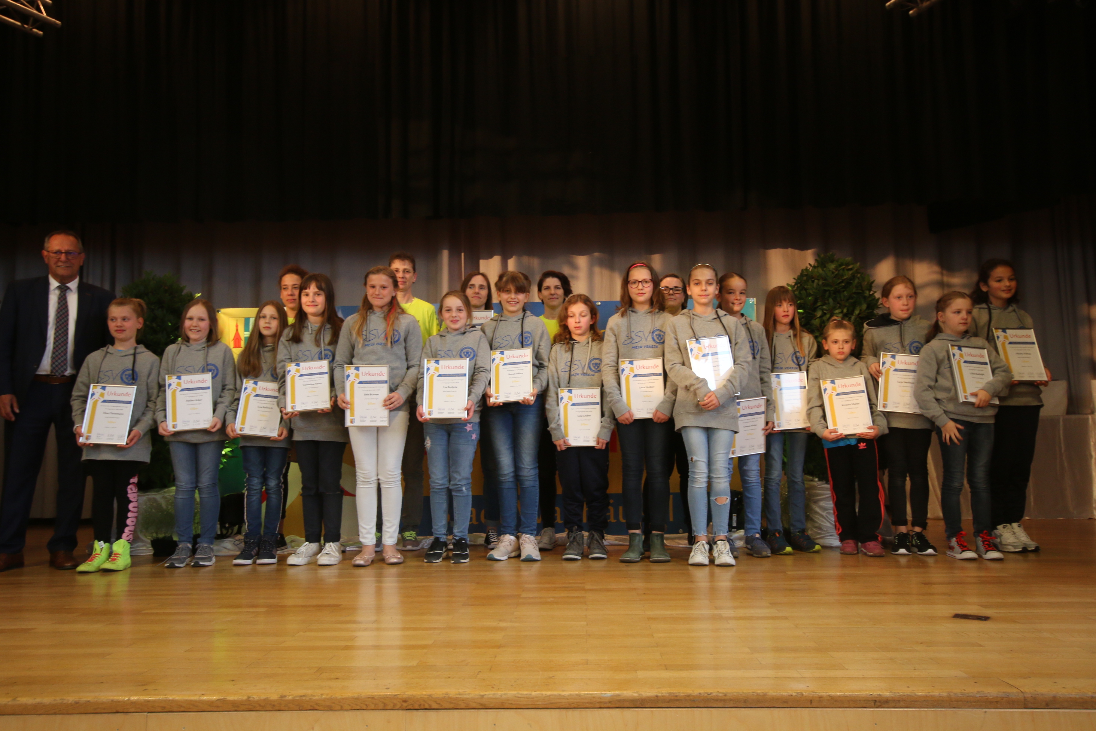 Fußballerinnen des SSV Waghäusel mit seiner starken Nachwuchsarbeit