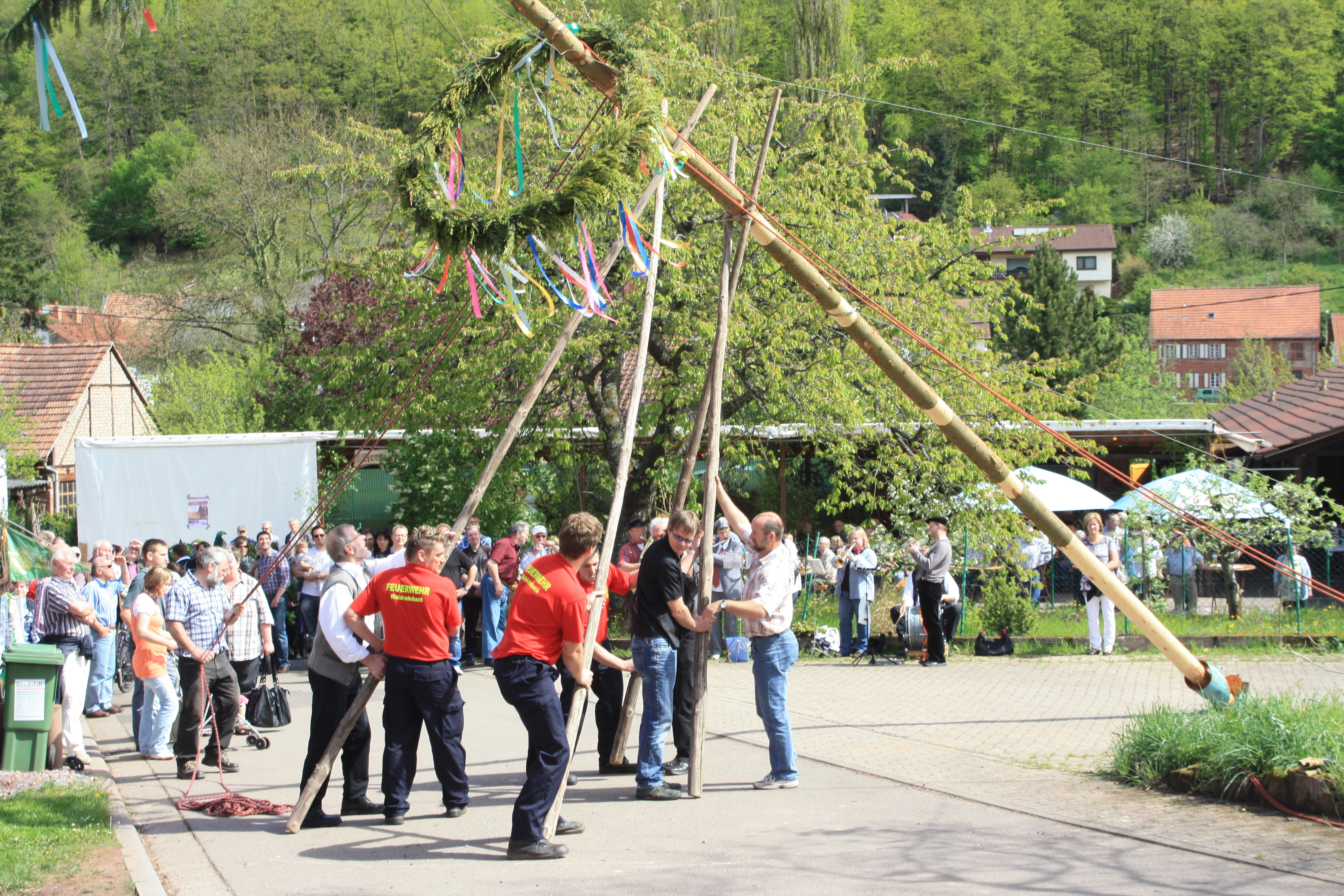 Auch in diesem Jahr wird wieder der Maibaum aufgestellt.