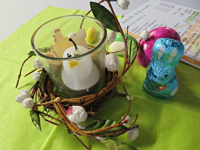 So nett waren die Tische geschmückt | Foto: Brigitte Melder