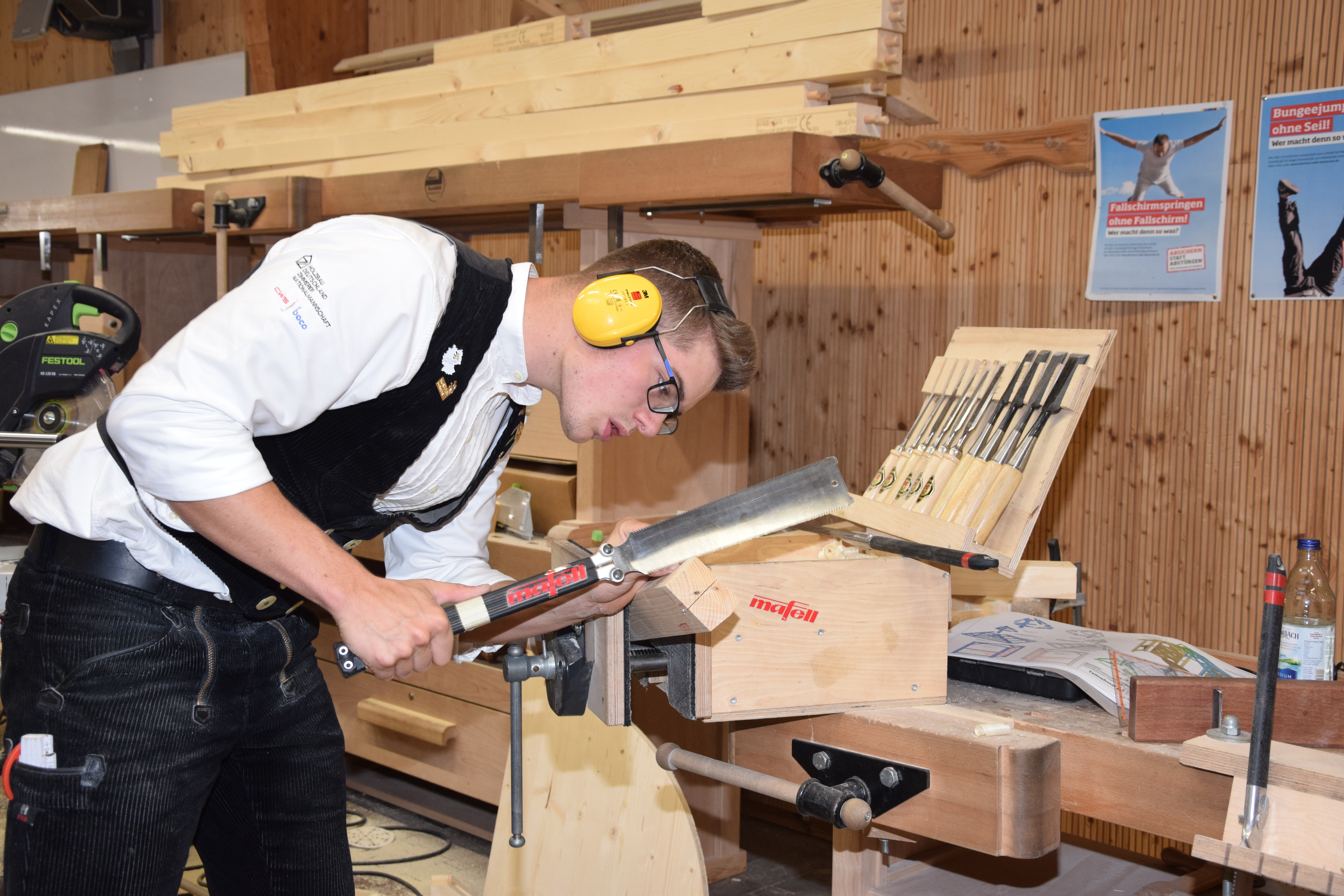 Alexander Bruns wird für Deutschlands Zimmerer bei der Berufsweltmeisterschaft WorldSkills 2019 im August im russischen Kasan antreten.