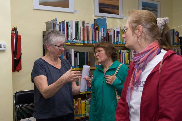 Rosi Flury beantwortet Fragen zur Entstehung ihrer Fotos | Foto: Michael Kunze