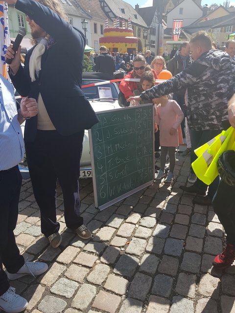 Die Zeittafel mit den Platzierungen | Foto: Claudia Bardon